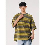 AIDASE  -  Hip Hop Tie Dye Vintage Striped Tshirt Oversize Summer Washed T-shirt Man Harajuku Cotton Loose Casual Tops Tees Plus Size S-3XL aidase-shop