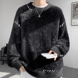 47.19Aidase Brand Clothing Warm Autumn Winter Sweaters Men Casual Knitted Pullovers Male Round Neck Sweater Man Fashion Warm Knit Sweater aidase-shop