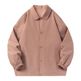 AIDASE  -  Men'S Waffle Casual Pocket Jacket Men Autumn And Winter Casual Solid Simple Sports Pocket Button Flying Jacket VêTement Homme aidase-shop
