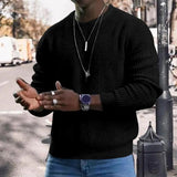 Trendy  Men Autumn Top Simple Style O Neck Men Autumn Top Pullover Streetwear Autumn Sweater Male Clothes aidase-shop