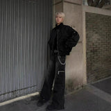 AIDASE  -  Retro American Motorcycle Style Short Baseball Jacket for Men Pilot Fashion Outerwear Trendy Brand Loose Fit Chinese Origin aidase-shop