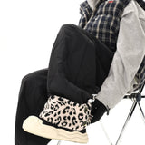 AIDASE  -  Winter Leopard Print Cotton-padded Trousers Men's Lambskin Ski Pants Casual Straight Thick Warm Wide Leg Windproof Long Pants aidase-shop