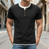 AIDASE  -  Men'S Summer Embroidered Casual Pullover Mens T Shirt Casual Stretch Crewneck Short Sleeve Tees Gym Workout Ribbing Ropa Hombre aidase-shop