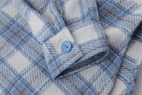 AIDASE  -  Spring Autumn Vintage New Fashion Men's Casual Trendy Loose Simple Basic Plaid Hooded Shirts Male Daily Long Sleeve Coat Clothes aidase-shop