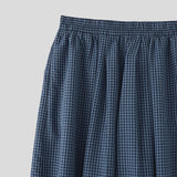 AIDASE  -  Men Plaid Pants Elastic Waist Joggers Loose Casual Wide Leg Trousers Men Streetwear Baggy Fashion Male Long Pants aidase-shop