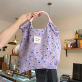 AIDASE  -  Small Floral Shoulder Canvas Bag Spring and Summer Fresh Thin Tote Bag Large Capacity Holiday Beach Bag Luxury Handbag aidase-shop