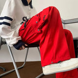 Aidase Streetwear Hip Hop Joggers Cargo Pants Men Overalls Multi-Pocket Black Pants Harajuku Fashion Men's Wide Leg Baggy Sweatpants