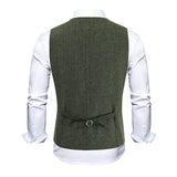 AIDASE  -  Multi Colors Men's Business Suit Vest Fashionable British Retro Checkered Knitted Casual Workwear Tailoring Vest Tops aidase-shop