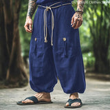 AIDASE  -  Vintage Loose Print Men's Pants Summer Thin Casual Men's Pants Travel Vacation Casual Pants Men's Clothing  Male Sweatpants Gym aidase-shop