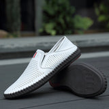 AIDASE  -  Spring Autumn New Breathable Loafers Soft Sole Anti Slip Trendy Deep Blue Men's Flat Shoes Fashion Men's Work Shoes aidase-shop