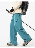 AIDASE  -  Men's Outdoor Hiking Pants Waterproof Quick Dry Wide Leg Cargo Trousers Elastic Waist Drawstring Casual Streetwear Bottoms aidase-shop