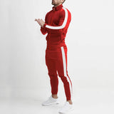 AIDASE  -  autumn and winter new casual men's sports suits, color matching men's clothing, casual suits hooded trendy sports aidase-shop