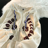 Retro Hoodie Men Sweatshirt Letter Labelling Graphic Graffiti Hip Hop Streetwear Hoodie Autumn Patchwork Pullover Hoodies