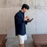 AIDASE  -  Japanese Retro Shirts for Men Spring Design Oversized Long Sleeve Loose Casual Shirts Coat High-end Fashion Streetwear aidase-shop