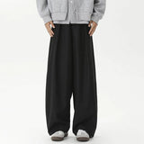 AIDASE  -  Men's Wide-Leg Trousers Trend Loose Straight -leg Casual Pants High Street Stylish Solid Color All-match Clothing aidase-shop