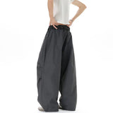 AIDASE  -  American Style Men's Scimitar Casual Pants Pleated Sequin Belt Elastic Waist Design Loose Straight-leg Men Trousers 21E6680 aidase-shop