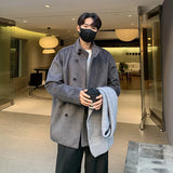 AIDASE  -  Fall and Winter New High-neck Wool Jacket, Thickened and Warm Solid Color Men's Coat, Stylish and Versatile Windproof Coat. aidase-shop