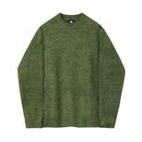 AIDASE  -  Autumn Winter New Fashion Men's Solid Color Casual Trendy Loose Daily O-neck Long Sleeve Knitted Sweater Pullovers Male Clothes aidase-shop
