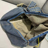 AIDASE  -  Korean Casual Large Capacity hobos denim Bags For Women Luxury Designer Handbag And Purse In Wide Straps Cloth Shoulder aidase-shop