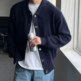 Aidase Autumn Men's Luxury Knit Slim Cardigan Sweater Long Sleeve Casual Streetwear Button-down Korean Leisure Popular Knitwear M-3XL