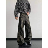 AIDASE  -  Camouflage Men Cargo Jeans Summer New Fashion Design Loose Straight-leg Trousers Casual All-match Loose Menswear 21E6757 aidase-shop