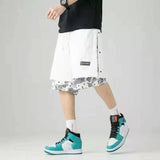 Aidase Men Short Basketball Paisley Hippie Streetwear Hip Hop Harajuku Retro Printed Irregular Loose Wide leg aidase-shop