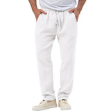 AIDASE  -  Summer Men's Breathable Solid Color Bubble Loose Men's Casual Trousers aidase-shop