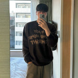 AIDASE  -  Winter New Fashion Men's O-neck Long Sleeve Casual Trendy Daily Simple Basic Loose Knitted Sweater Pullovers Male Clothes Tops aidase-shop