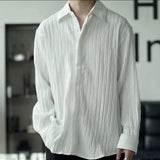 AIDASE  -  Men's Clothing Shirts Long Sleeve New Fashion Turn-down Collar Simple Comfortable Versatile Selling Versatile aidase-shop