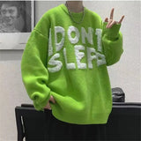 Aidase Sweater Men's Lazy Style Pullover Thread Jacket Trendy Brand Loose Base Knit Sweater Jacket aidase-shop
