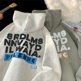 Aidase Autumn Winter New Hoodies for Men Oversized Hoodie Sweatshirt Letter Graphic Hip Hop Loose Casual Tops Simple Harajuku Hooded aidase-shop