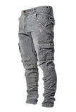 AIDASE  -  New Stretch Denim Men's Side Pocket Slim Skinny Jeans aidase-shop