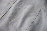 AIDASE  -  Sleeve Patch Washed Grain Woven Cotton Long Sleeve Shirt Men's Daily Tooling Retro Trend Youth Thin Coat aidase-shop