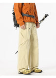 AIDASE  -  Men's Outdoor Hiking Pants Waterproof Quick Dry Wide Leg Cargo Trousers Elastic Waist Drawstring Casual Streetwear Bottoms aidase-shop