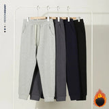 AIDASE  -  Autumn Winter New Fashion Men's Solid Color Simple Basic Casual Trendy Heavy Duty Loose Jogger Trousers Male Clothes Pants aidase-shop