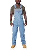 Aidase Vintage Patchwork Cargo Pants Mens Denim Overalls Spring Autumn   Oversize Romper Jeans Trousers Casual Jumpsuit Plus Size 5XL