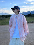 AIDASE  -  Japanese Spring Autumn Button Down Striped Men's Shirts Fashion Casual Couple Shirt Long Sleeved High-Quality Hip-Hop Streetwear aidase-shop