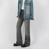 AIDASE  -  New American Fashion Men's Jean Trousers Vintage Retro Highsreet Washed Cotton Retro Blue Men Jeans Trendy Straight Leg Trousers aidase-shop