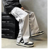 AIDASE  -  New Autumn Fashion Brand American Workwear Sports Straight Zipper High Street Loose Versatile Handsome Men's Charge Casual Pants aidase-shop