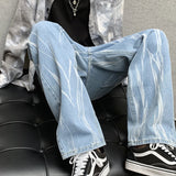 Aidase Jeans Men Casual Hip-hop Fashion European Style Autumn Simple Retro All-match Straight Trousers Cozy Tie-dye Chic Students New aidase-shop