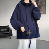 Aidase Men's Hoodies Korean Fashion Harajuku Oversized Pullover Hip Hop Long Sleeve Hooded Sweatshirts Streetwear Woman Pink Black Top aidase-shop