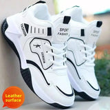 AIDASE  -  Men's Spring Summer New High Top Running Basketball Shoes Waterproof Leather Surface Breathable Sports Shoes Rubber Sole aidase-shop