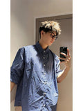 AIDASE  -  Blue Plaid Long Sve irt for Men Spring Autumn Youth Sle Cleanfit Outerwear Casual Faionable Teenage Boy's irt aidase-shop