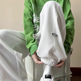AIDASE  -  Summer Y2K Korean Style Vintage Loose Trousers Man Casual All Match Harajuku KPOP Sport Pants Fashion Style Pockets Male Clothes aidase-shop
