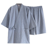 AIDASE  -  Suit Men Regular Fit Men'S Upper And Lower Suits For Summer And Soft Thin Breathable Home Wear Work Wear Yukata And 트레이닝복 세트 남자 aidase-shop