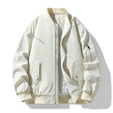 AIDASE  -  Autumn Winter Warm Jackets Men Stand Collar Casual Outwear Male Solid Zippers Loose Bomber Jacket Chic Streetwear Plus Size 8XL aidase-shop