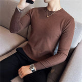 Aidase Men Basic Sweaters Solid Color O-neck Long sleeve Knitted Male Pullover Winter Fashion New Warm Sweaters for Men S-3XL aidase-shop