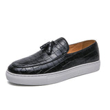 AIDASE  -  Zapatos De Hombre Loafers Men's Tassel Slip-On Comfortable Men Leather Shoes Casual Shoes Fashion Oxford Shoes Large Size 38-47 aidase-shop