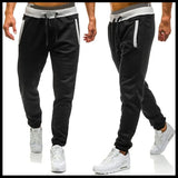 AIDASE  -  Loose Fit Casual Trousers for Men Youth Elastic Straight Leg Long Pants Pure Color Korean Sle Cotton Blend Daily Wear aidase-shop