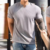 AIDASE  -  Spring/summer Heavy Fabric Shoulder Pads With Large Anti-wrinkle Quick Drying Fitness Wear Sports Short T-sleeves For Men aidase-shop